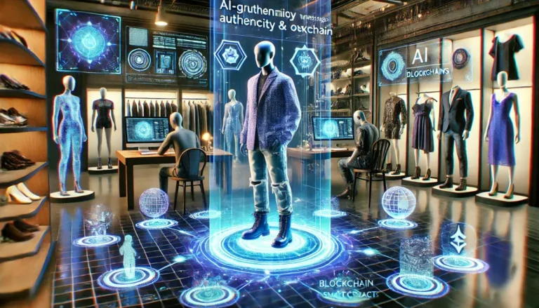 Futuristic image of a man in fashion