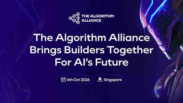 The Algorithm Alliance event banner for the Singapore edition on 6 October 2026